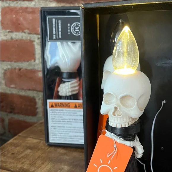 Martha Stewart battery operated skull candles Holiday Decor